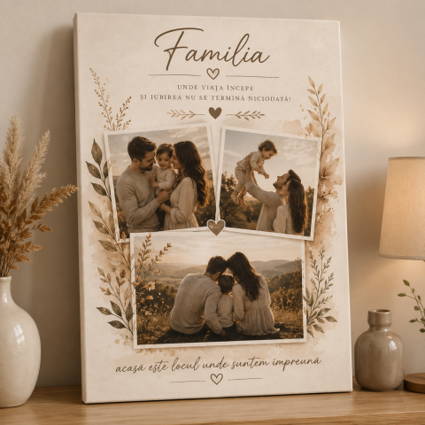 TABLOURI PENTRU FAMILIE - TABLOU CANVAS FAMILIE NR.2