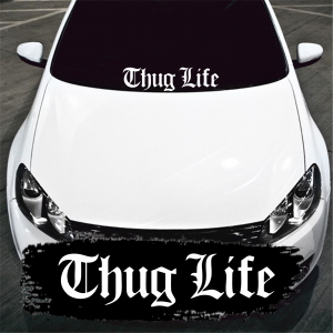STICKERE PARBRIZ - THUG LIFE