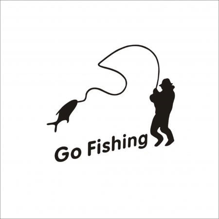 VANATOARE - PESCUIT - GO FISHING STICKER