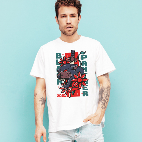 PENTRU PASIONATII AUTO - TRICOU BLACK PANTER