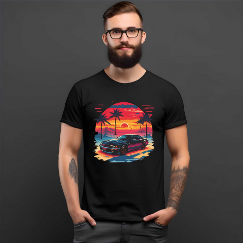 PENTRU PASIONATII AUTO - TRICOU CAR MIAMI STREET