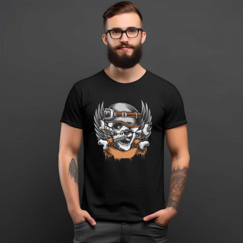 TRICOURI MOTO/ATV - TRICOU SKULL AND WINGS
