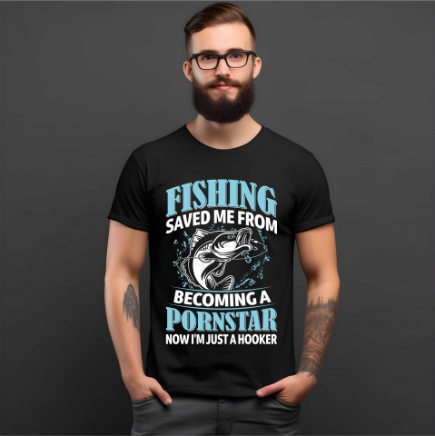 TRICOURI PESCUIT/VANATOARE - TRICOU FISHING SAVED ME