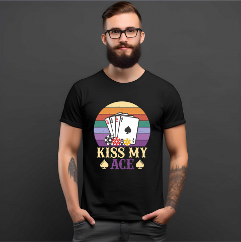 TRICOURI AMUZANTE - TRICOU KISS MY ACE