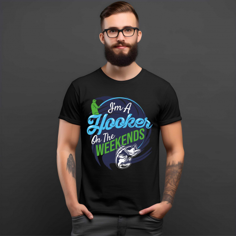 TRICOURI PESCUIT/VANATOARE - TRICOU HOOKER ON THE WEEKENDS