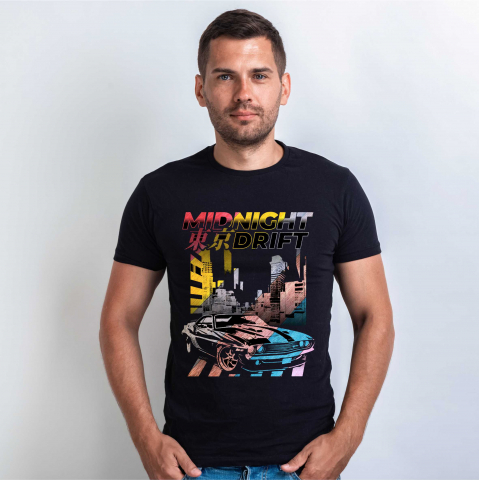 PENTRU PASIONATII AUTO - TRICOU MIDNIGHT DRIFT