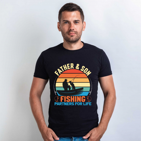TRICOURI PESCUIT/VANATOARE - TRICOU FATHER & SON FISHING