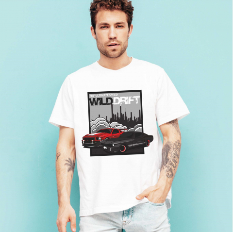 PENTRU PASIONATII AUTO - TRICOU WILD DRIFT