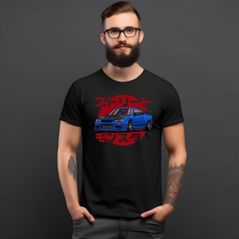 TRICOURI JDM - TRICOU JAPAN BLUE CAR
