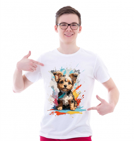 TRICOURI IUBITORI DE CAINI - TRICOU YORKSHIRE TERRIER CULORI