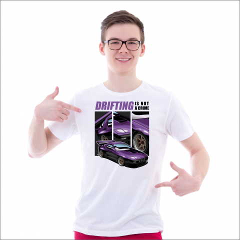 TRICOURI JDM - TRICOU DRIFTING IS NOT A CRIME NR.2