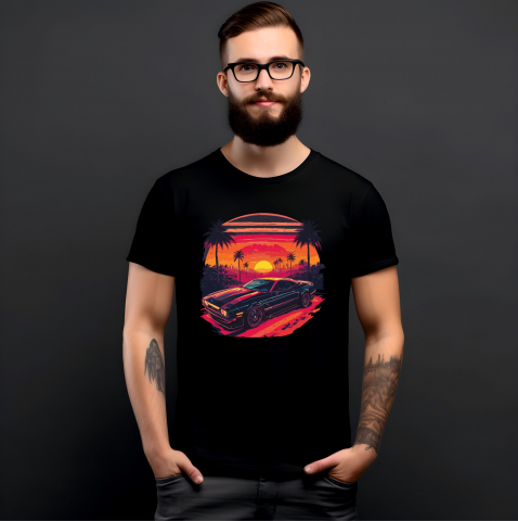 PENTRU PASIONATII AUTO - TRICOU CAR MIAMI STREET V2