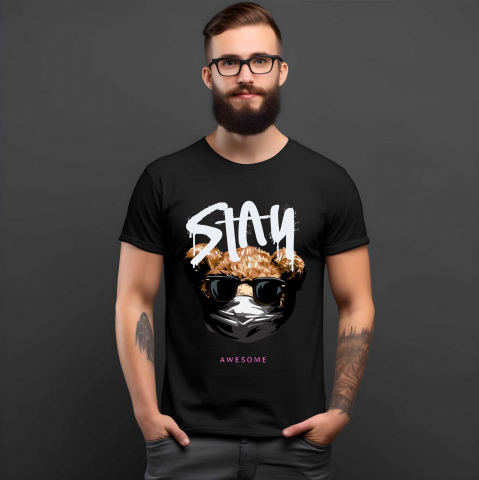 TRICOURI CU MESAJE - TRICOU STAY AWESOME