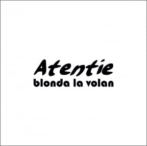 PENTRU FETE - STICKER BLONDA LA VOLAN