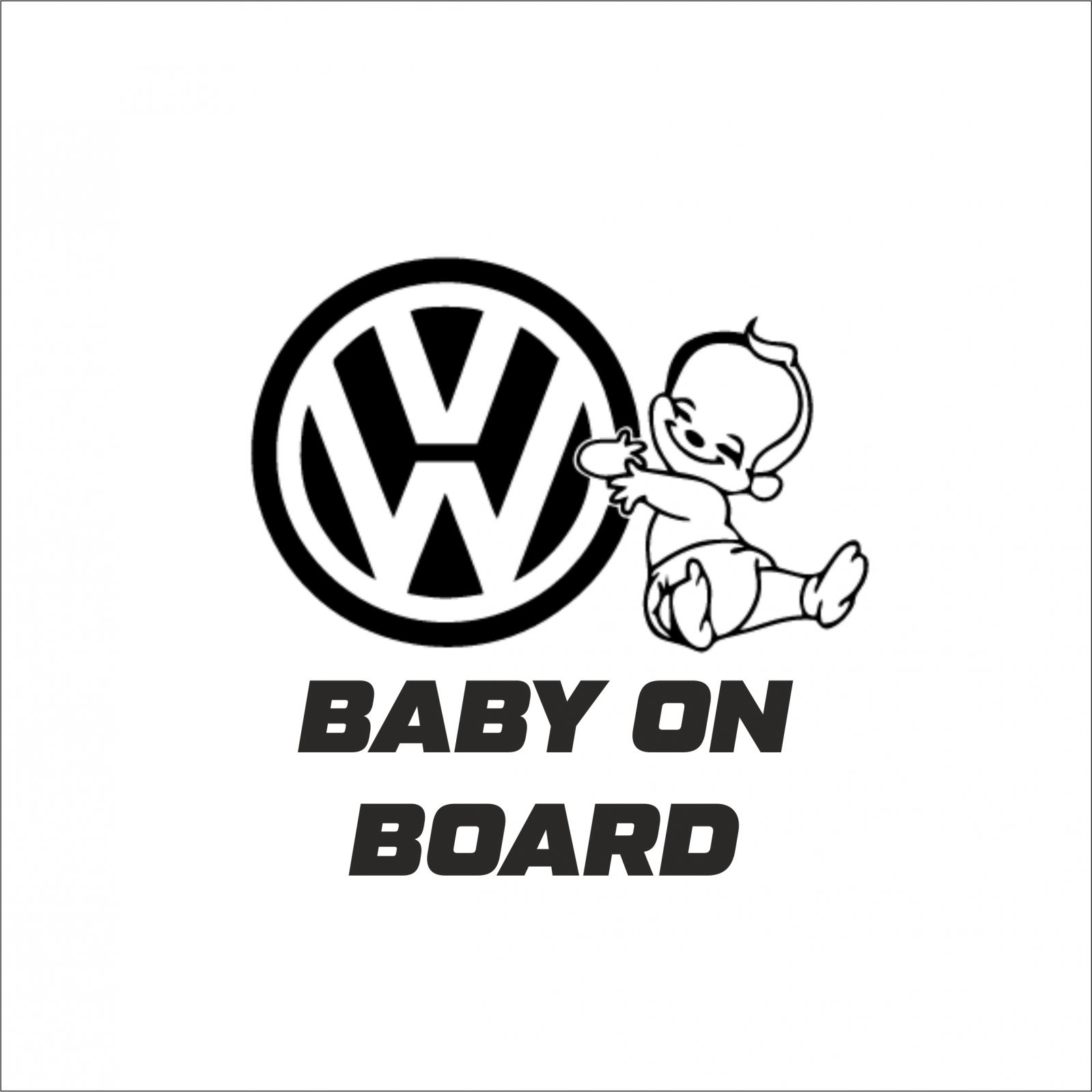 BABY ON BOARD VOLKSWAGEN