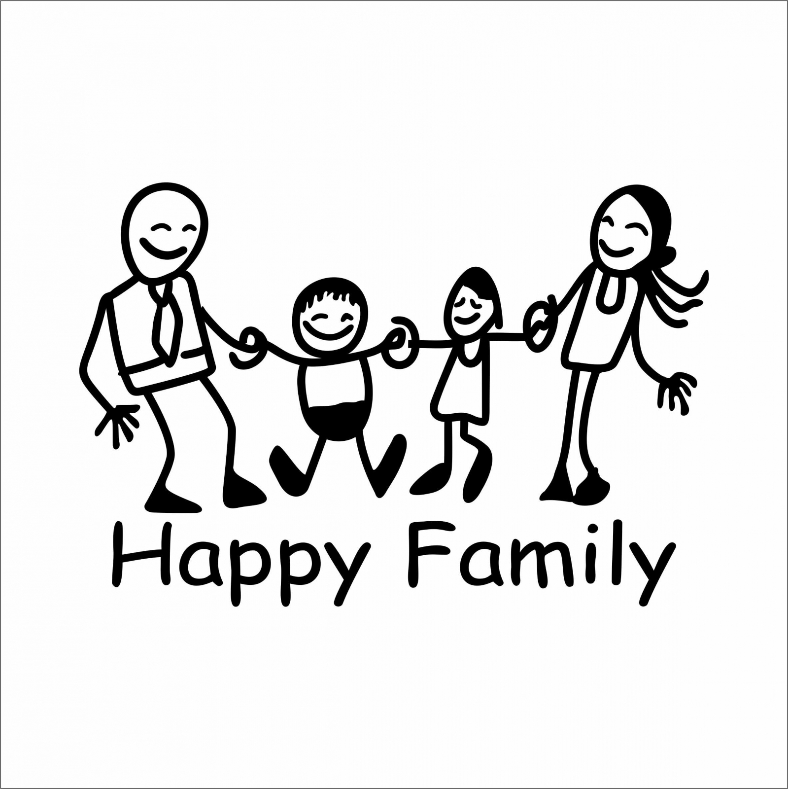 STICKER HAPPY FAMILY