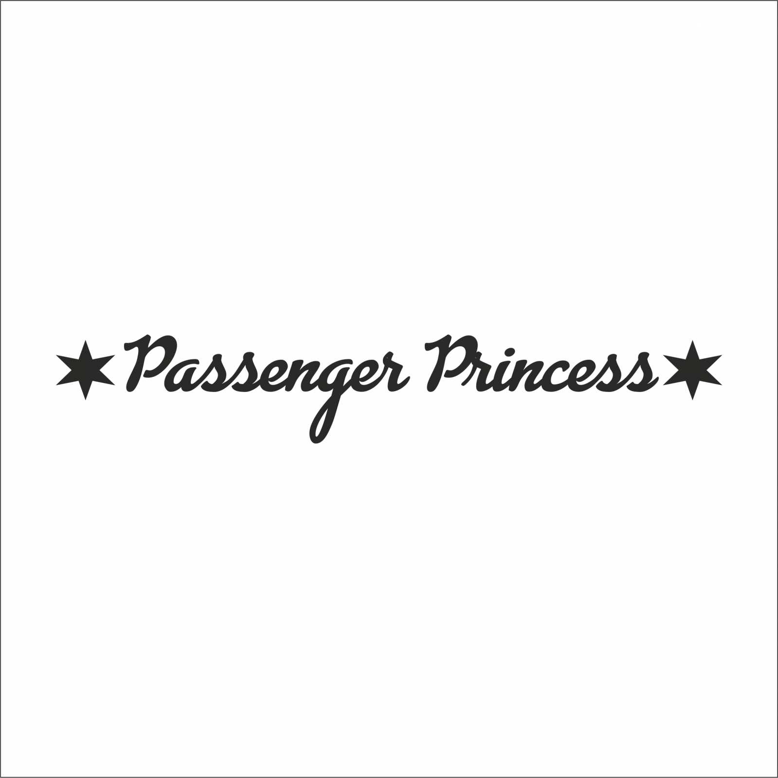 STICKER PASSENGER PRINCESS