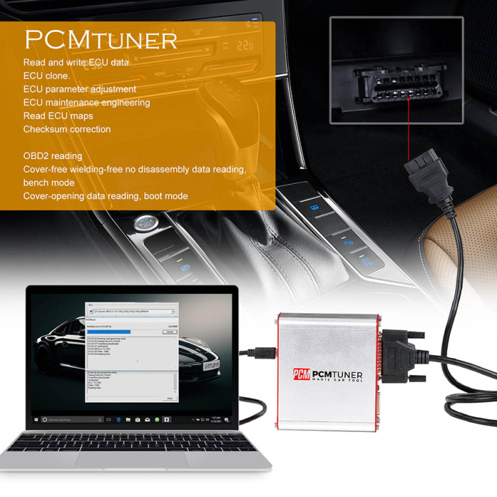 PCMtuner ECU Chip Tuning cu 67 module software, suporta diagrame pinout [3]