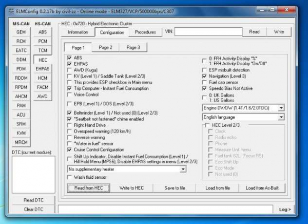 Ford Activare,Dezactivare Functii Forscan [5]