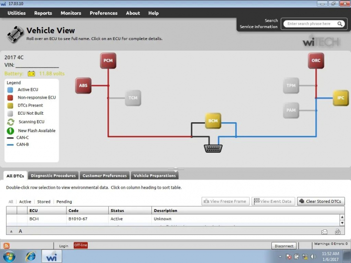 Tester diagnoza auto Chrysler Dodge Jeep Compass 2017 [3]