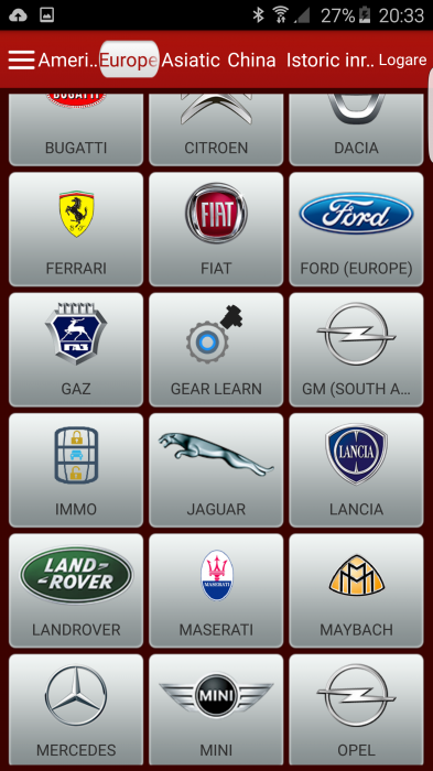 Tester diagnoza autoturisme multimarca Golo Baza de date launch [2]