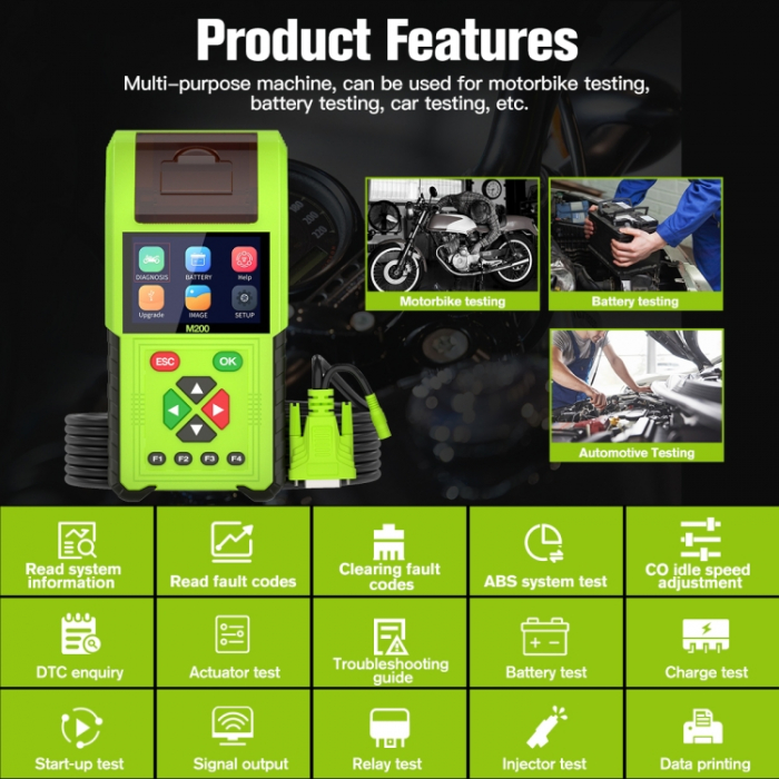 Tester Original jdiag M200 Motociclete Noua Generatie [3]