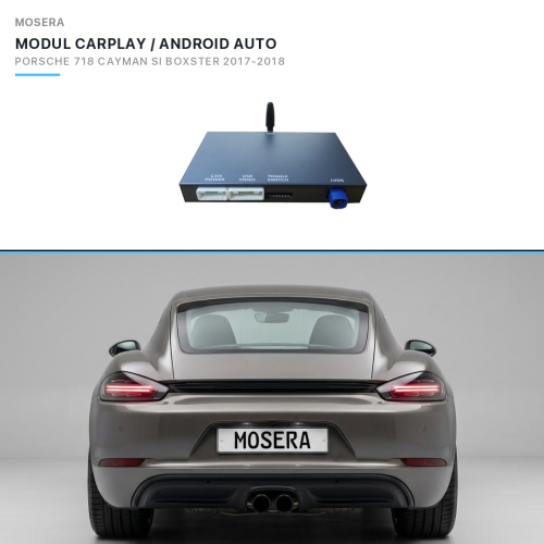 Porsche 718 Cayman si Boxster 2017-2018 CarPlay / Android Auto interfész