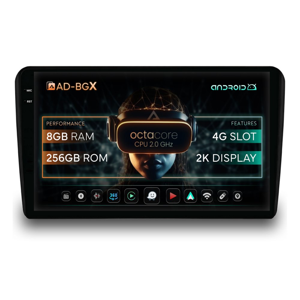 Navigații Audi A3 8P 2003-2013 - Navigatie 2K Android Audi A3/ S3/ RS3 8GB | AutoDrop.ro