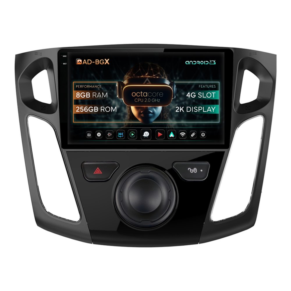 Navigatie Ford Focus 3 (2011-2018), Android, X-Octacore / 8GB RAM + 256GB ROM, 9.5 Inch - AD-BGX9008+AD-BGRKIT115