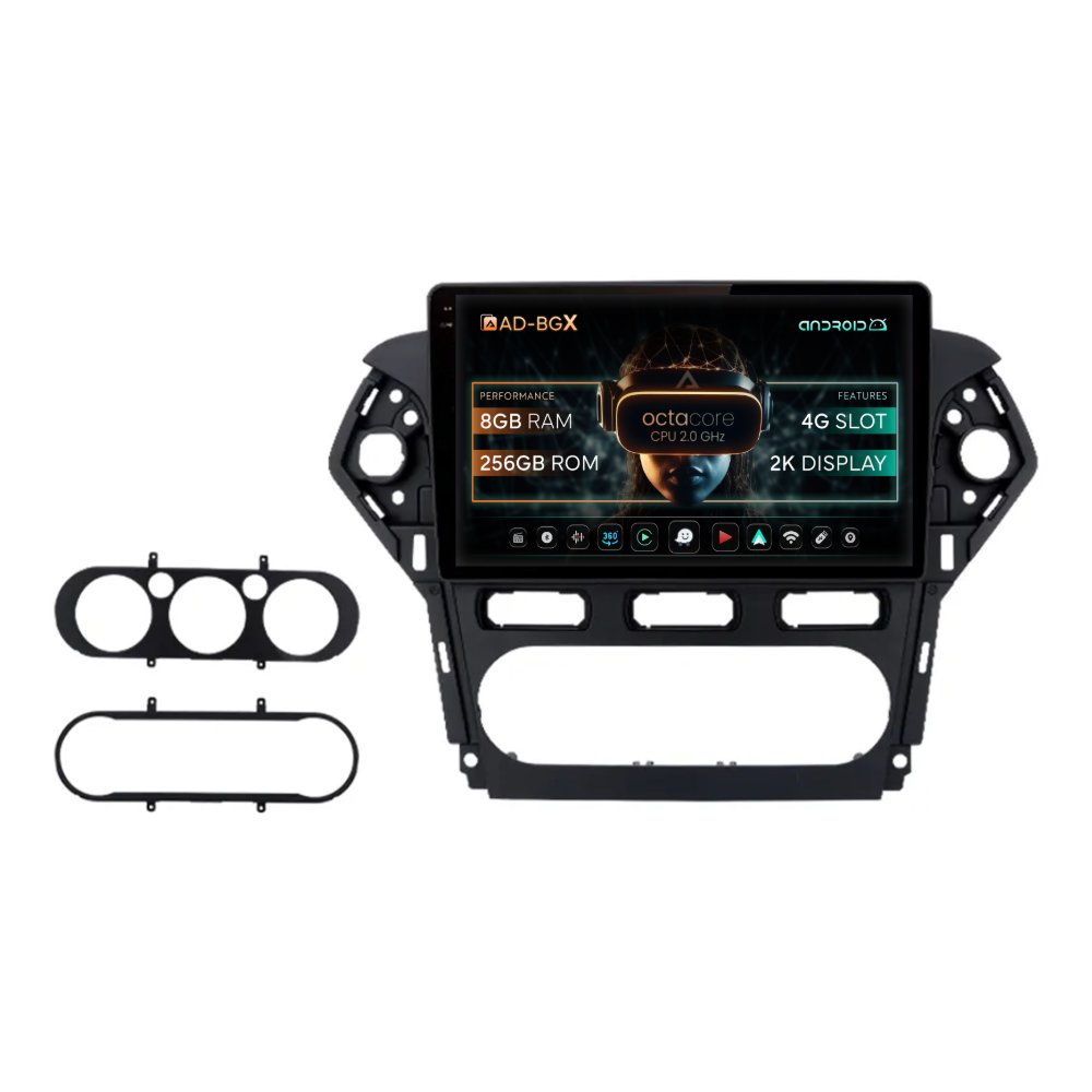 Navigatie Ford Mondeo (2010-2014), Android, X-Octacore / 8GB RAM + 256GB ROM, 9.5 Inch - AD-BGX9008+AD-BGRKIT128