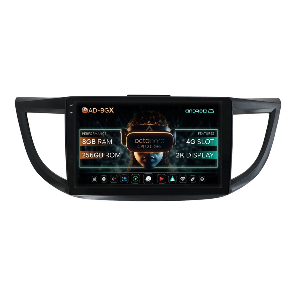 Navigatie Honda CR-V (2012-2018), Android, X-Octacore / 8GB RAM + 256GB ROM, 9.5 Inch - AD-BGX9008+AD-BGRKIT003