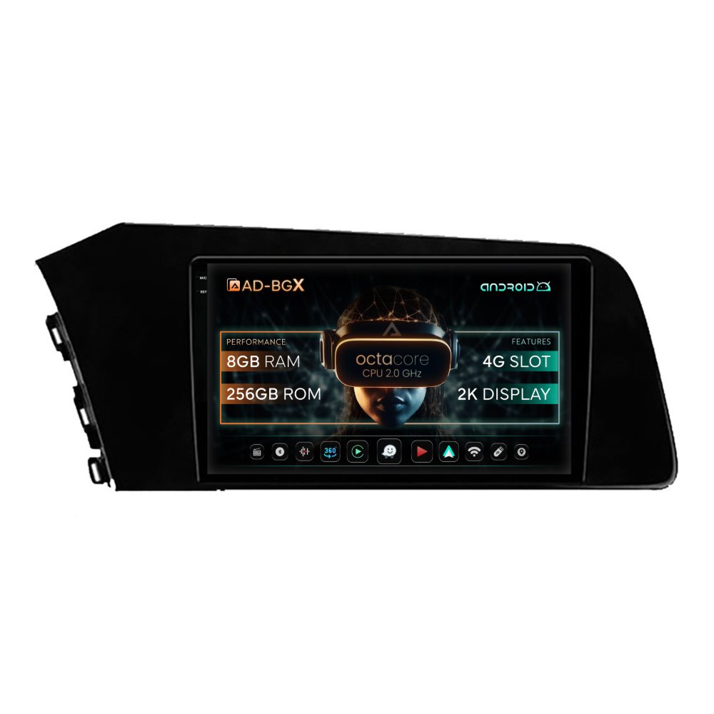 Navigatie Hyundai Elantra (2020-Prezent), Android, X-Octacore / 8GB RAM + 256GB ROM, 9.512 - AD-BGX9008+AD-BGRKIT227