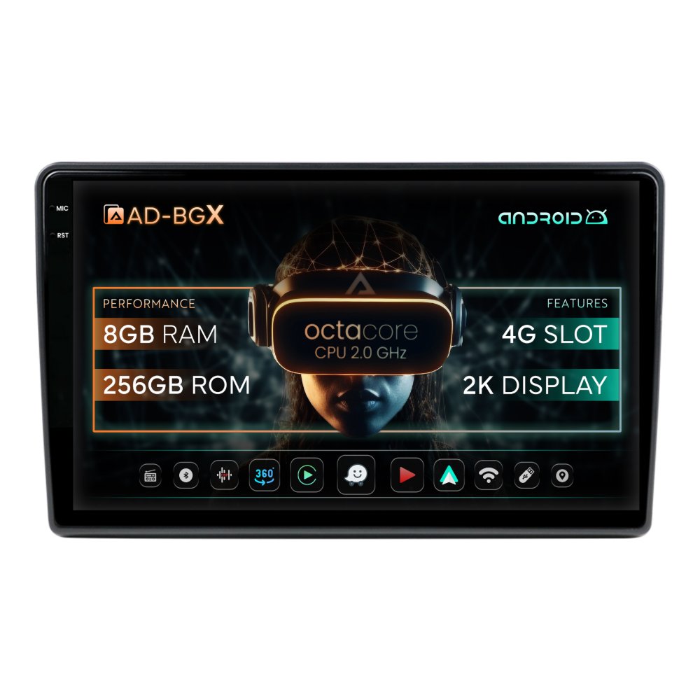 Navigatie Hyundai I40 (2011-2019), Android, X-Octacore / 8GB RAM + 256GB ROM, 9.5 Inch - AD-BGX9008+AD-BGRKIT220V2
