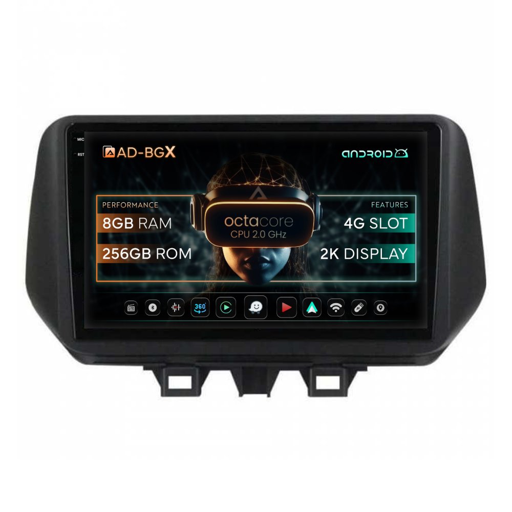Navigatie Hyundai Tucson (2018-2020), Android, X-Octacore / 8GB RAM + 256GB ROM, 10.3612 - AD-BGX10008+AD-BGRKIT203