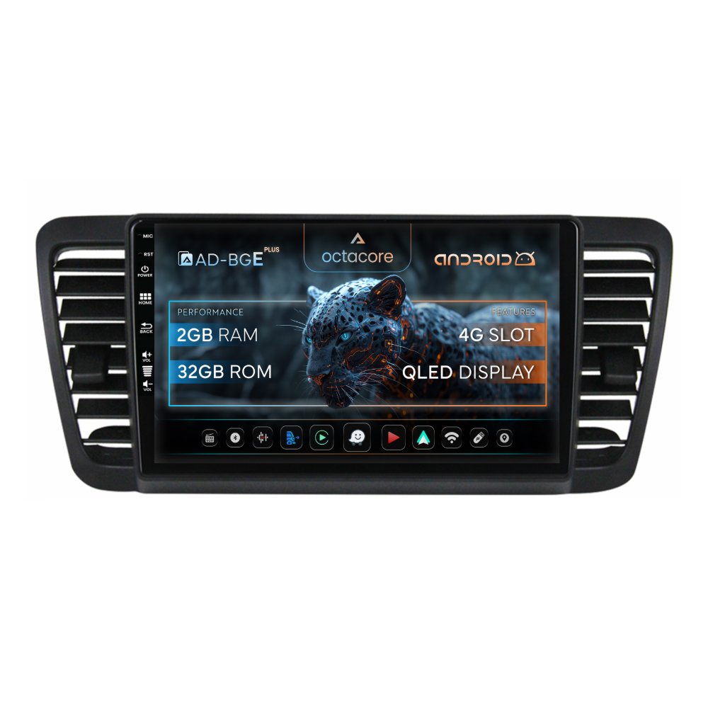 Navigatie Subaru Legacy / Outback (2004-2009), Android, E-Octacore / 2GB RAM + 32GB ROM, 9 Inch - AD-BGE9002+AD-BGRKIT338