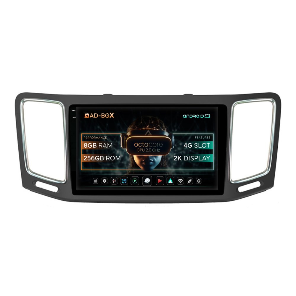 Navigatie Volkswagen Sharan (2010-2020), Android, X-Octacore / 8GB RAM + 256GB ROM, 9.5 Inch - AD-BGX9008+AD-BGRKIT044