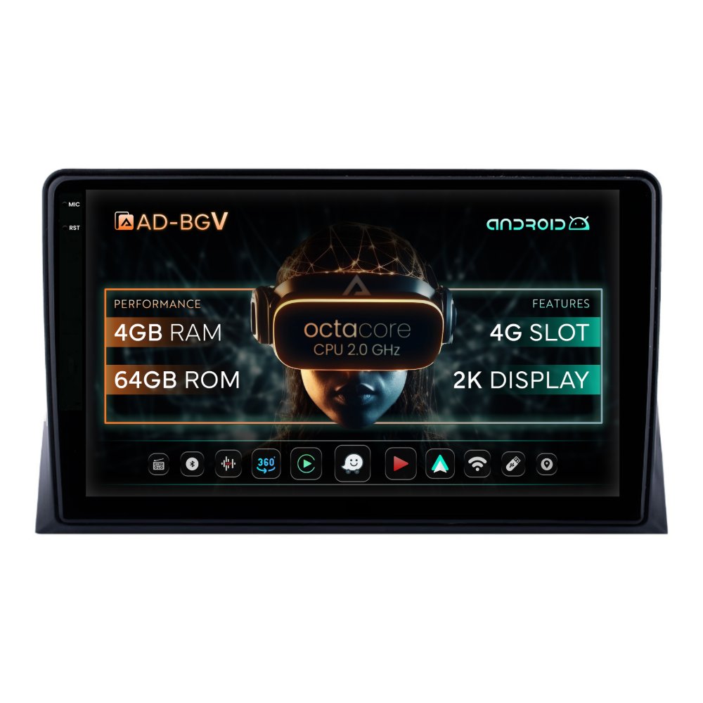 Navigații Volkswagen Transporter / Caravelle / Multivan T5 2003-2009 - Navigatie VW Transporter / Caravelle / Multivan T5 AD-BGV 4+64GB | AutoDrop.ro