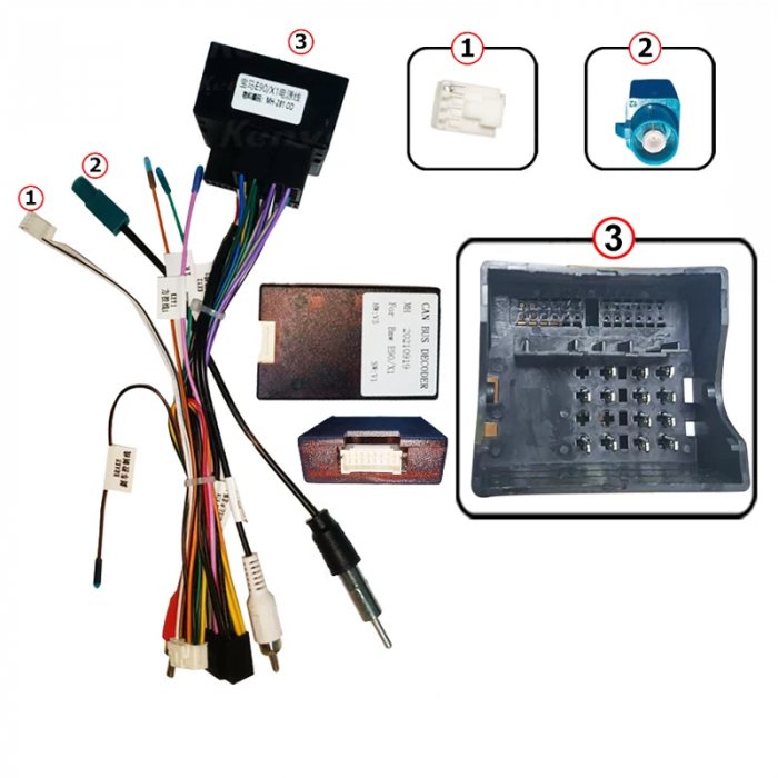 Cablaj multimedia Cablaj adaptor Autodrop BMW Seria 1 E87 (2007-2012) Navigații multimedia Android [2]
