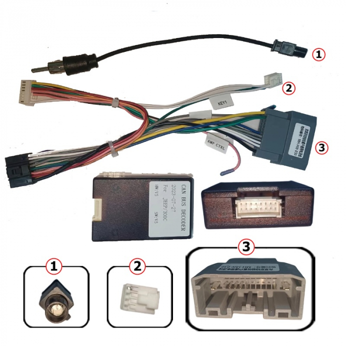 Cablaj multimedia Cablaj adaptor Autodrop Chrysler 300C (2004-2011) Navigații multimedia Android [3]