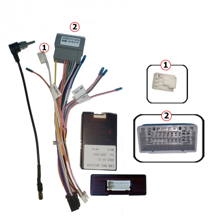 Cablaj multimedia Cablaj adaptor Autodrop Chrysler 300C (2004-2011) Navigații multimedia Android [2]