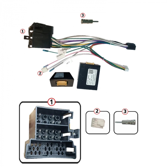 Cablaj multimedia Cablaj adaptor Autodrop Fiat Doblo (2010-2015) Navigații multimedia Android [2]