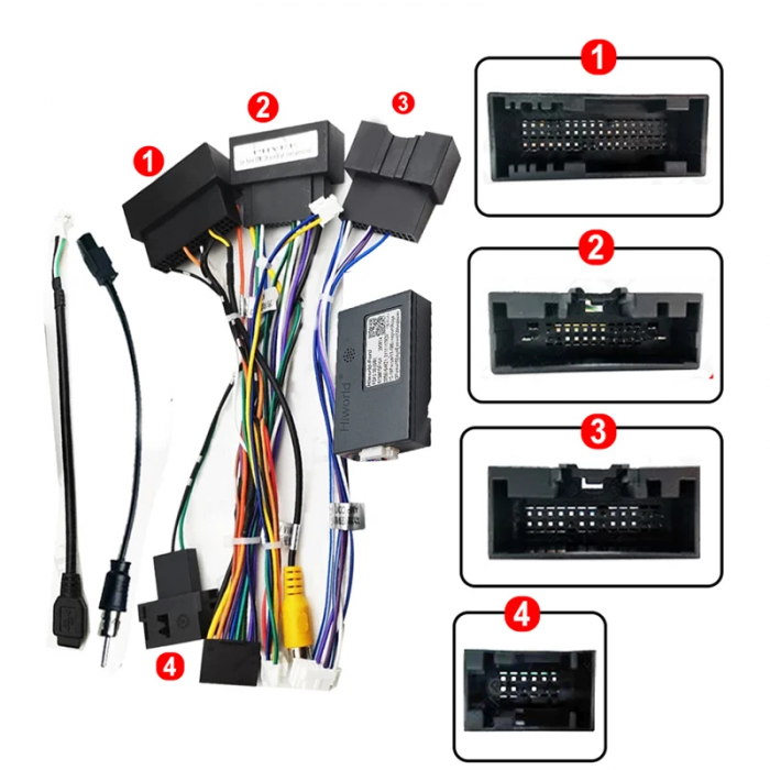 Cablaj multimedia Cablaj adaptor Autodrop Ford Ranger (2012+) Navigații multimedia Android [2]