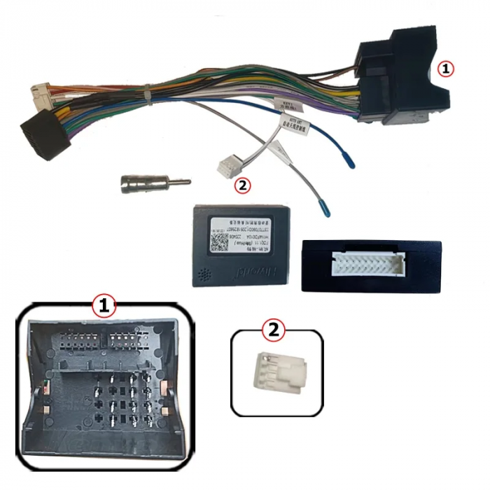 Cablaj multimedia Cablaj adaptor Autodrop Ford S-Max (Clima manuala) Navigații multimedia Android [2]