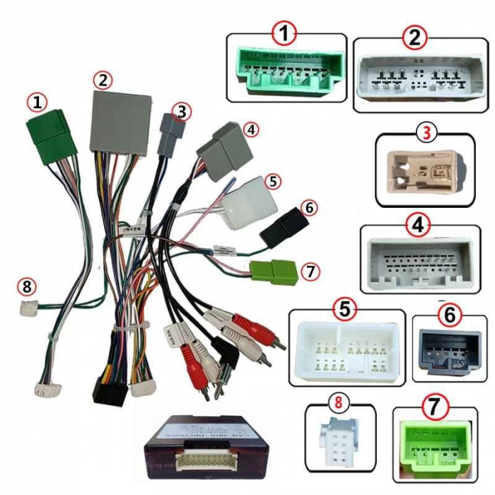 Cablaj multimedia Cablaj adaptor Autodrop Honda Civic (2006-2011) Navigații multimedia Android [2]