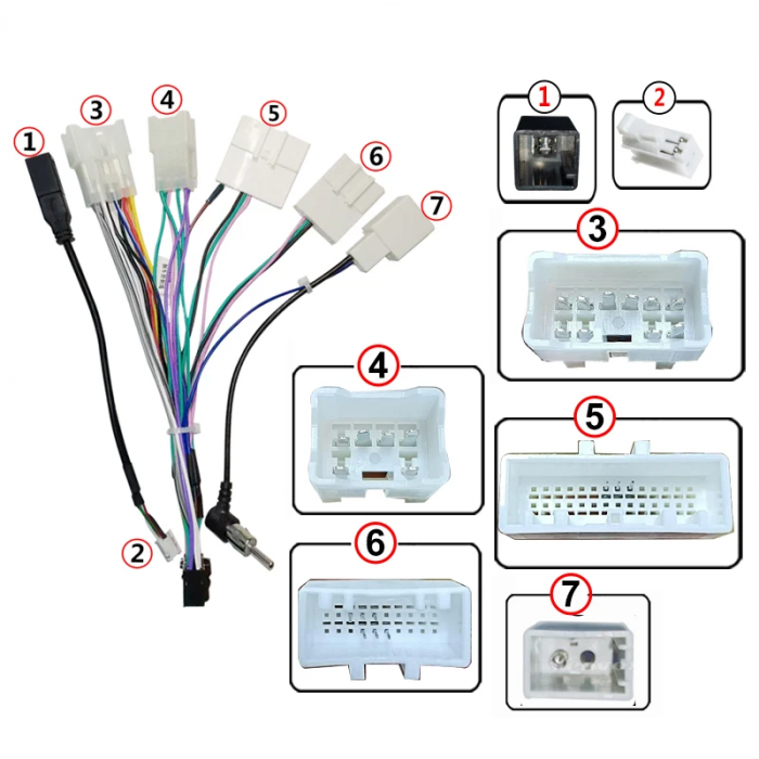 Cablaj multimedia Cablaj adaptor Autodrop Toyota C-HR (2017-2018) Navigații multimedia Android [2]