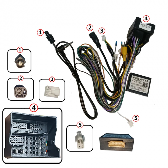Cablaj multimedia Cablaj adaptor Autodrop Volkswagen Caravelle / Multivan T6 (2015-2019) Navigații multimedia Android [2]
