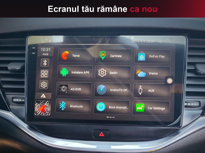 Folie protecție pentru ecran navigație aftermarket android 2K 9.5 inch [2]