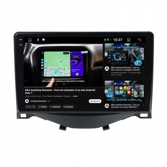 Navigatie Carplay Citroen C1 / Peugeot 108 / Toyota AYGO (2014-2022) 4GB | AutoDrop.ro [8]