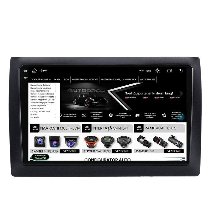 Carplay Android Android OS Fiat Stilo 8GB | AutoDrop.ro [7]