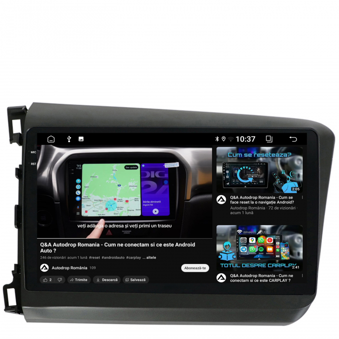 Carplay Android OS Honda Civic | AutoDrop.ro [9]